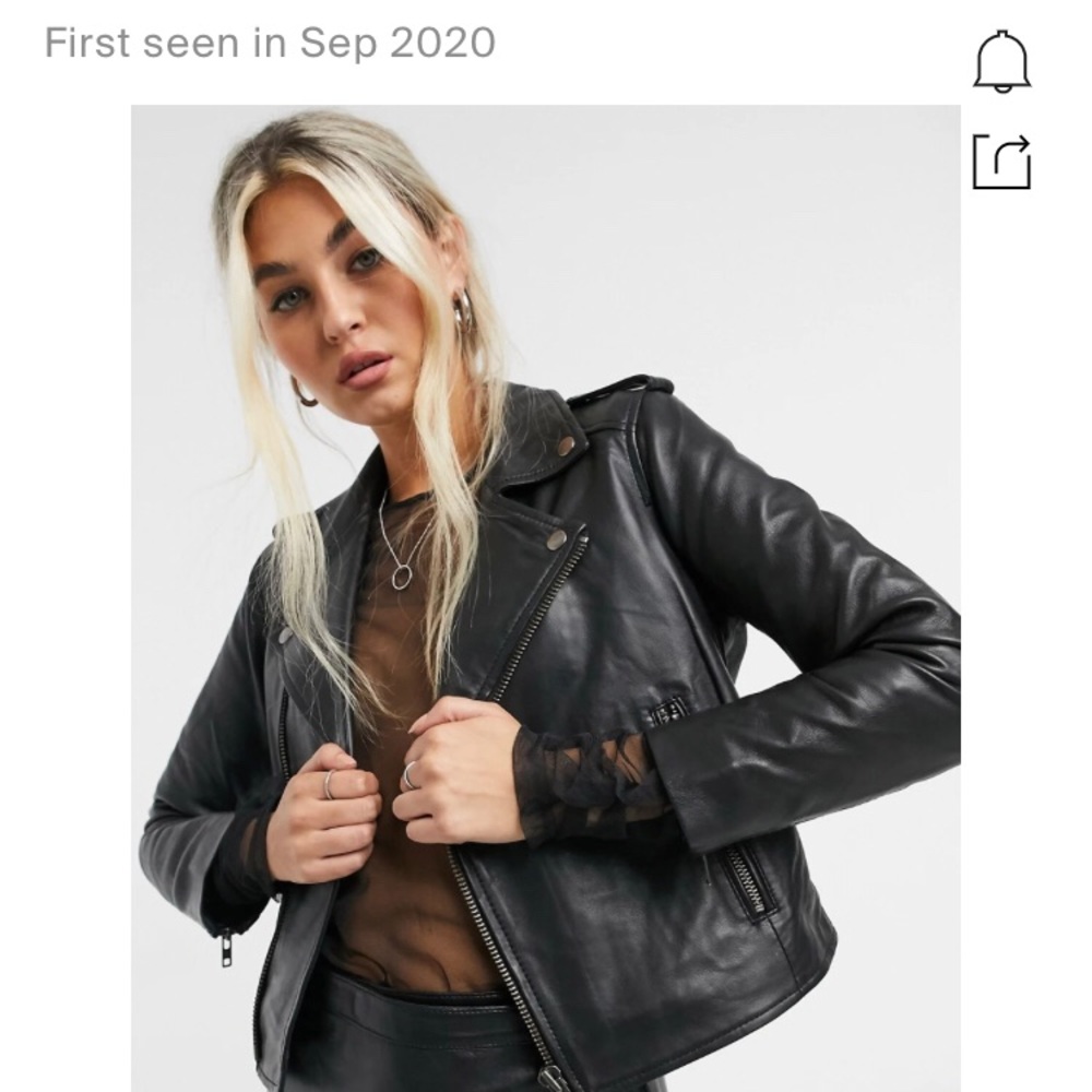 Muubaa genuine leather biker jacket 😍